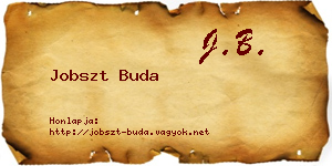 Jobszt Buda névjegykártya